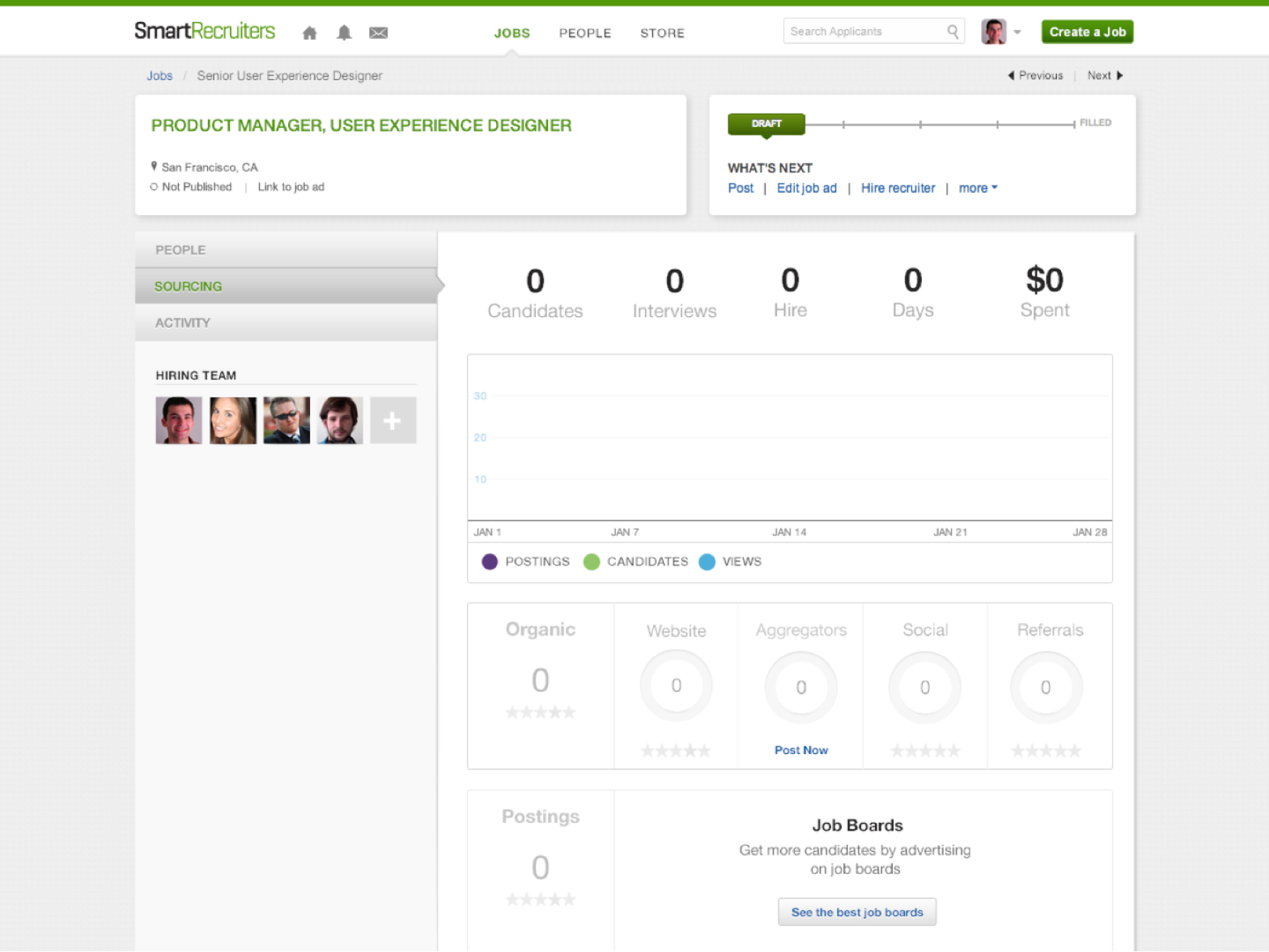 Smart Recruiters — Candidate Dashboard